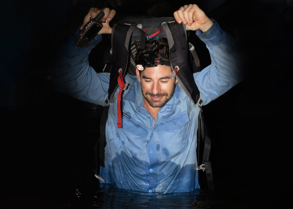 AWC ecologist, Andy Howe, makes an ‘unfrogettable’ journey upstream, in the middle of the night, to conduct a rainforest frog survey among the leeches. 