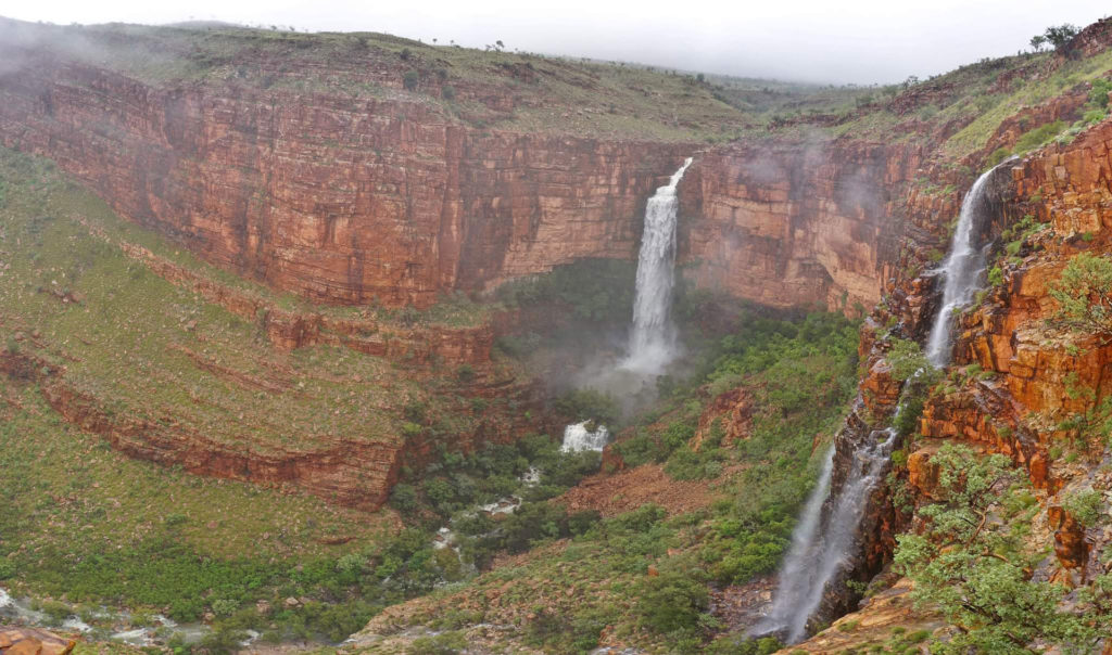 Waterfalls are gushing after 417.9mm of rainfall in January
