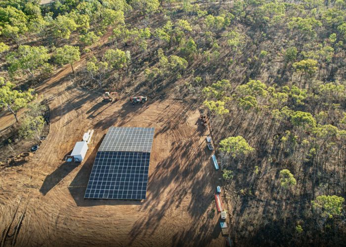 A solar array has been installed at Charnley River–Artesian Range Wildlife Sanctuary to reduce the sanctuary’s reliance on diesel and to power the next stage of development.
